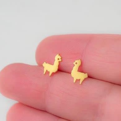 Tiny Alpaca Earrings