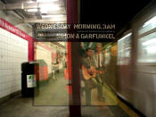 Simon & Garfunkel: Wednesday Morning, 3 A.M. - Lower subway platform of Fifth Avenue and 53rd Street. Outbound E and F subway lines run from this platform.