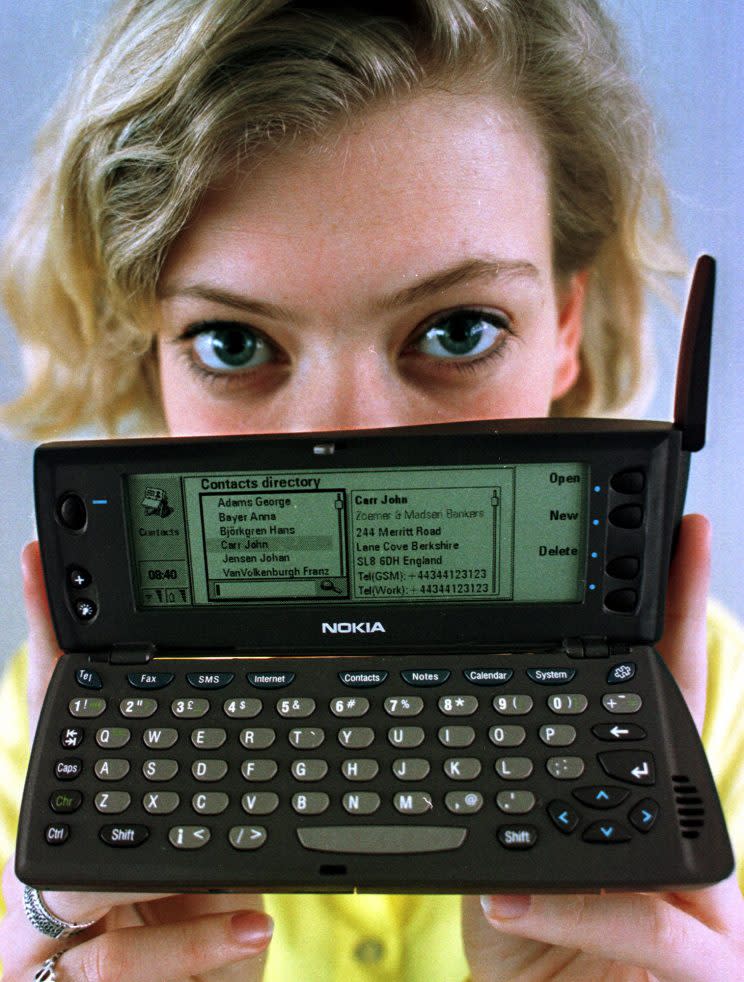 Year 1999 – Nokia 9110 Communicator<br>Photo – Getty