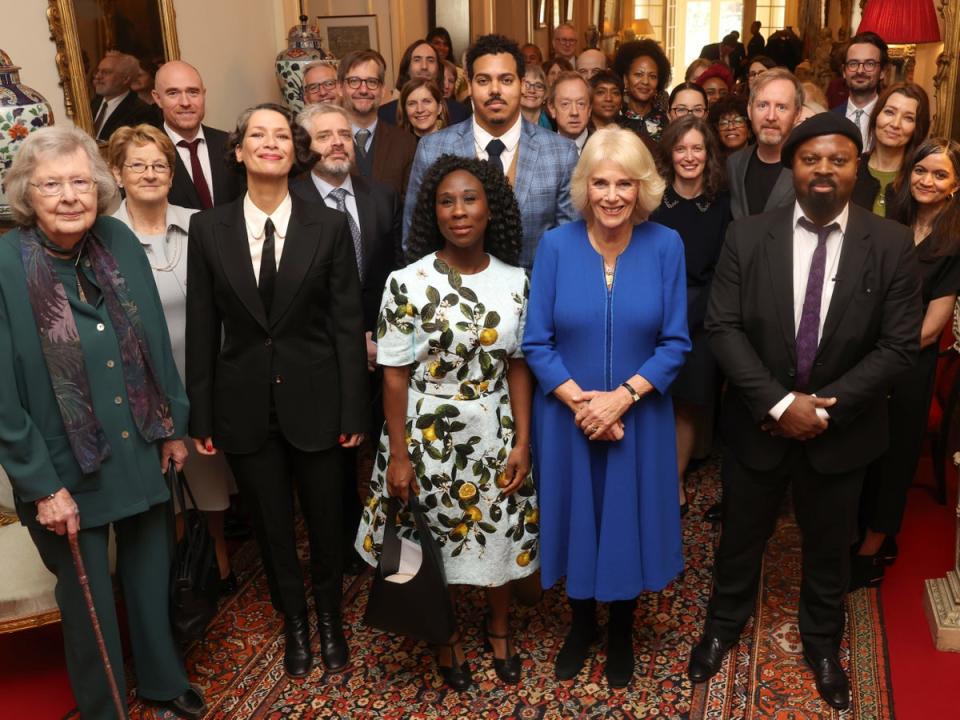 Queen Camilla and the people of the Booker Prize Foundation (PA)