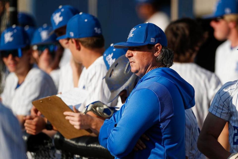Lexington Catholic head coach Scott Downs has led the Knights to back-to-back 11th Region championships. LexCath begins play in the state baseball tournament against Mason County on Thursday.