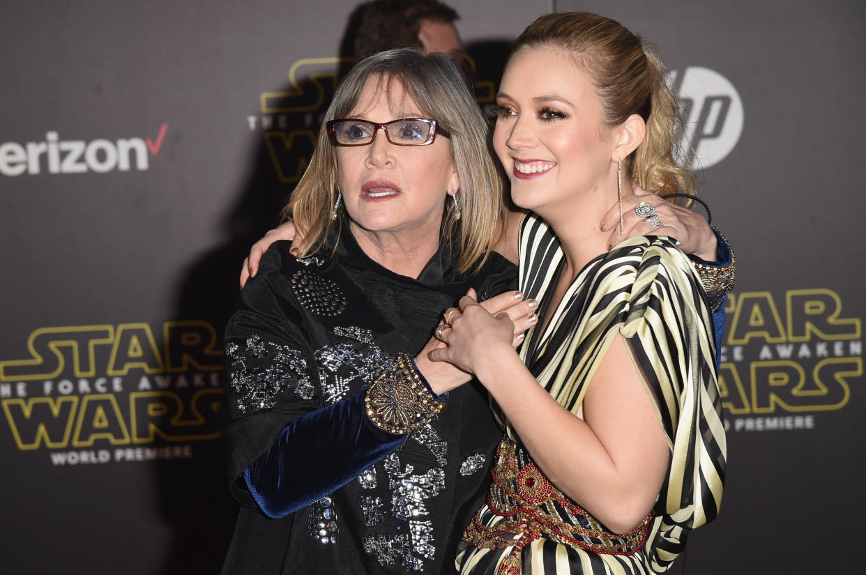 Billie Lourd shared how she's similar to mom Carrie Fisher. (Photo: Jason Merritt/Getty Images)