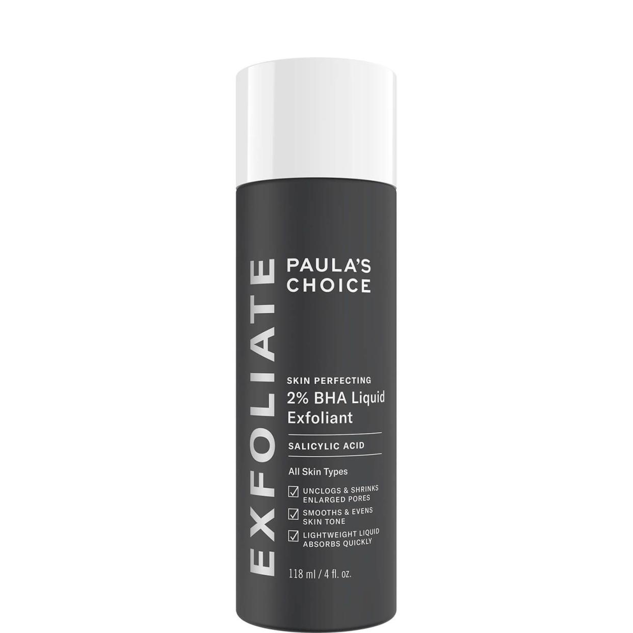 <p><a href="https://go.redirectingat.com?id=74968X1596630&url=https%3A%2F%2Fwww.dermstore.com%2Fpaula-s-choice-skin-perfecting-2-bha-liquid-exfoliant-118ml%2F11174178.html&sref=https%3A%2F%2Fwww.womenshealthmag.com%2Fbeauty%2Fa60360644%2Facne-types%2F" rel="nofollow noopener" target="_blank" data-ylk="slk:Shop Now;elm:context_link;itc:0;sec:content-canvas" class="link rapid-noclick-resp">Shop Now</a></p><p>Skin Perfecting 2% BHA Liquid Exfoliant</p><p>dermstore.com</p><p>$35.00</p><span class="copyright">dermstore.com</span>