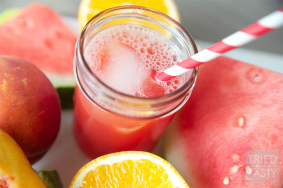 <p>Tried and Tasty</p><p>Looking for the perfect watermelon beverage to sip on this summer? This is the one you want to try! </p><p><strong>Get the recipe: <a href="http://triedandtasty.com/fuzzy-succulent-watermelon/" rel="nofollow noopener" target="_blank" data-ylk="slk:The Fuzzy Succulent Watermelon;elm:context_link;itc:0;sec:content-canvas" class="link ">The Fuzzy Succulent Watermelon</a></strong></p>