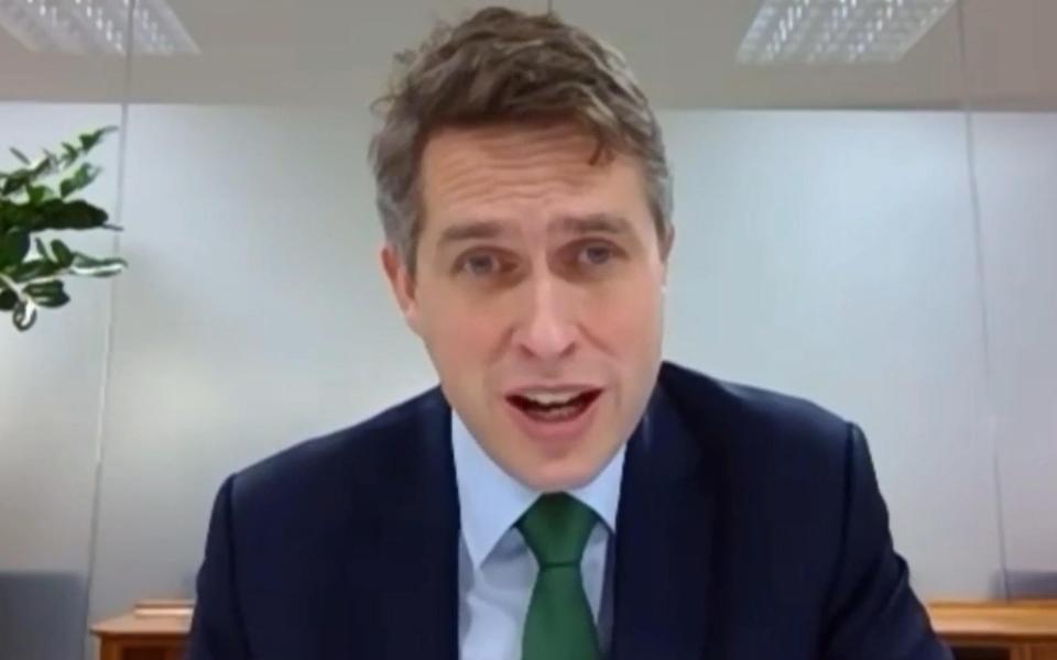 Gavin Williamson said that 'any decision to reopen schools to all children – as all decisions in terms of schools – will be based on the best health advice and the best scientific advice' - House of Commons/PA