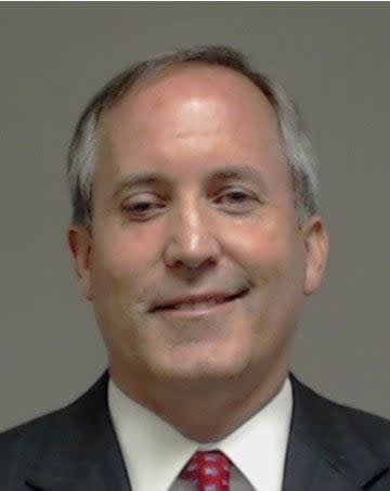 Ken Paxton mug shot from Collin County.