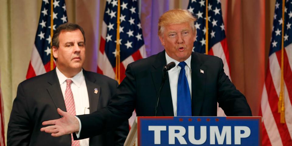 Chris Christie Donald Trump.