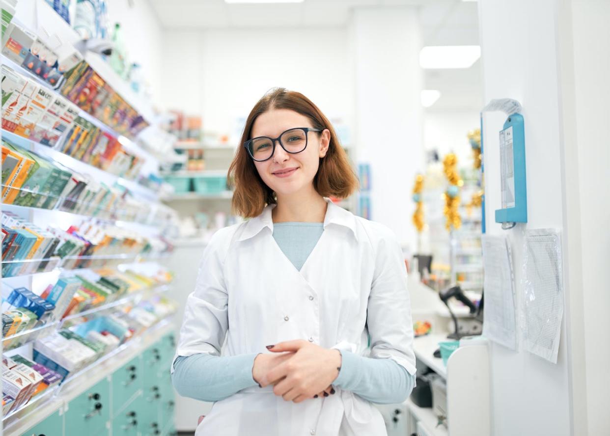 The over-the-counter birth control pill will not require medical examinations or prescriptions prior to purchase. <a href="https://www.gettyimages.com/detail/photo/cheerful-woman-in-modern-pharmacy-royalty-free-image/1360043428?phrase=pharmacy&adppopup=true" rel="nofollow noopener" target="_blank" data-ylk="slk:Sergey Mironov/Moment via Getty Images;elm:context_link;itc:0;sec:content-canvas" class="link ">Sergey Mironov/Moment via Getty Images</a>