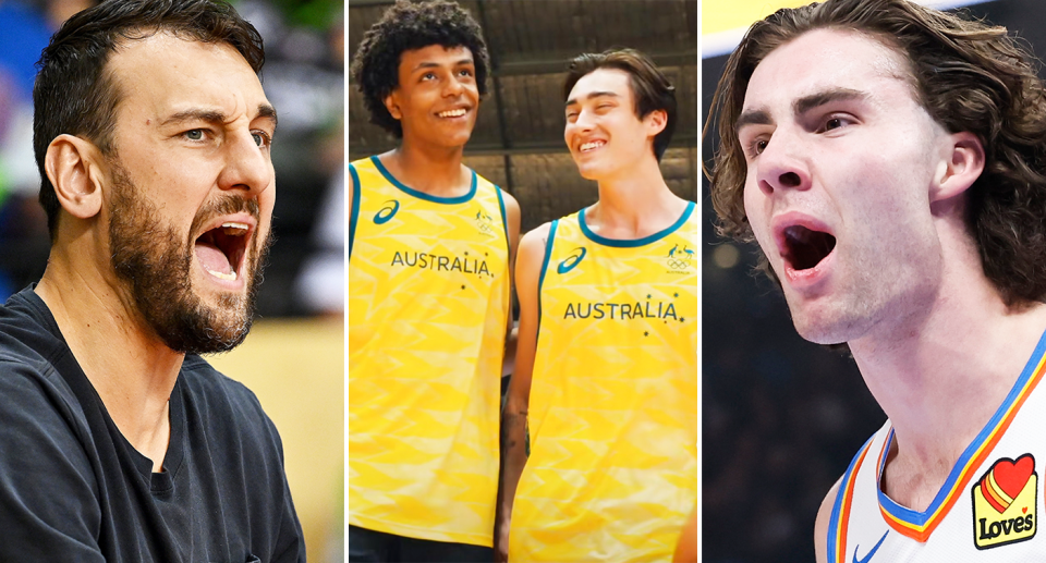 Australia's basketball jersey design for the upcoming Olympic Games has been slammed. Image: Getty