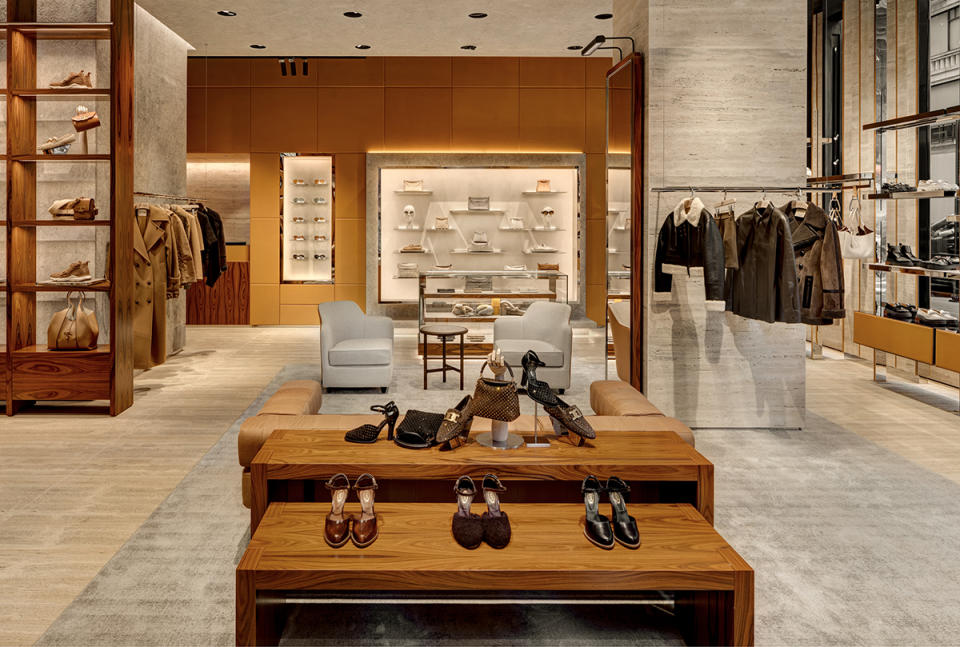 Inside Tod’s Madison Avenue store. - Credit: Richard Cadan Photography