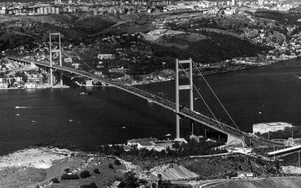 The first Bosphorus Bridge in 1973 - Keystone/Getty Images