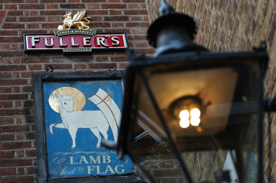 A closed Fullers’ Lamb and Flag public house in Covent Garden, London (Yui Mok/PA) (PA Archive)