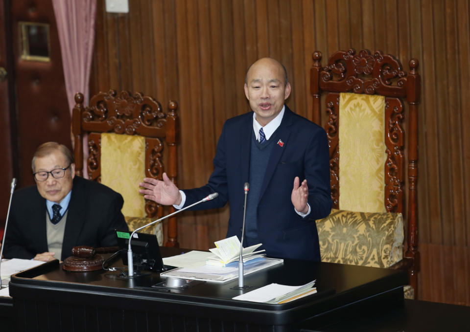 立法院長韓國瑜。（資料照片）