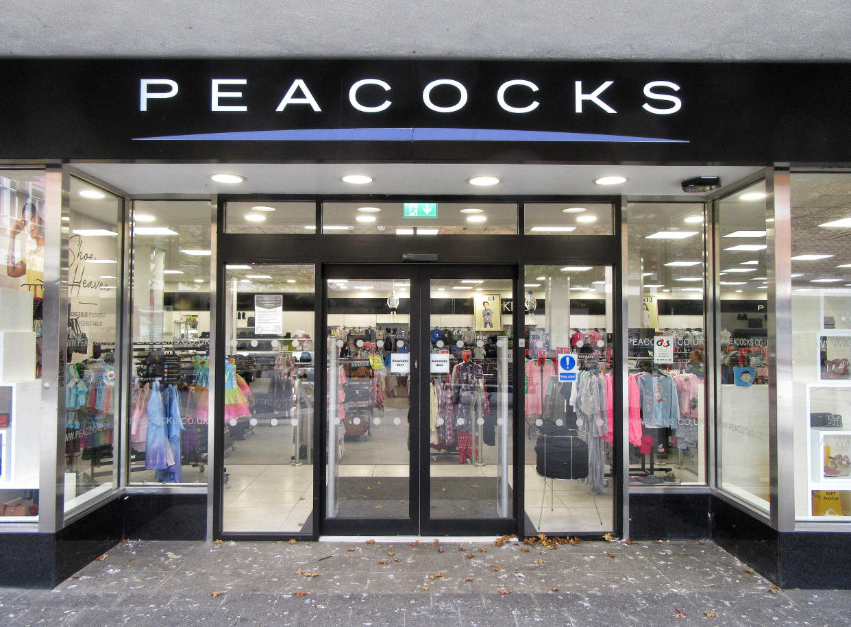 Peacocks has now followed its parent company EWM (Edinburgh Woollen Mill) into administration. Photo: Keith Mayhew/SOPA/LightRocket via Getty Images