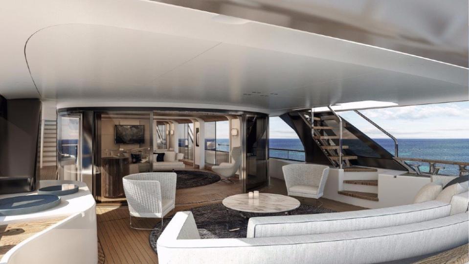 The Benetti Motopanfilo is a new retro Superyacht design with many modern features