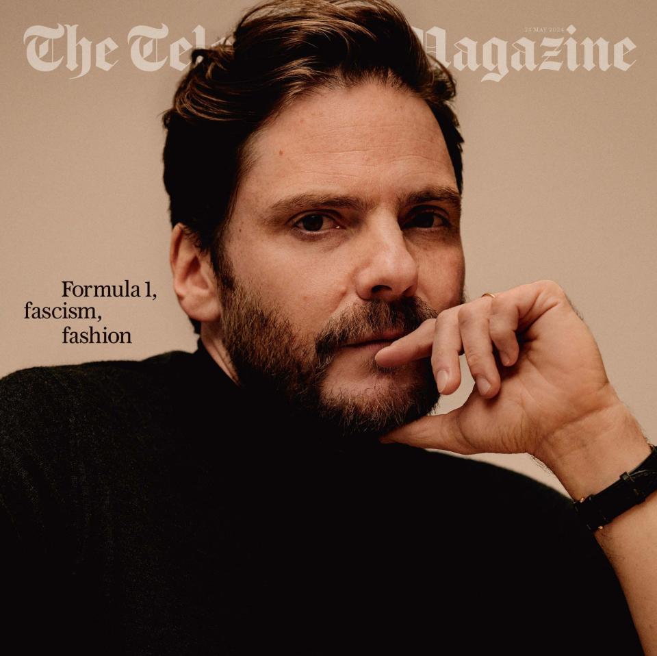 The front cover of The Telegraph Magazine, with Daniel Bruhl