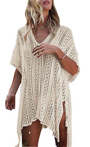 2) Wander Agio Crocheted Beach Swimsuit Coverup