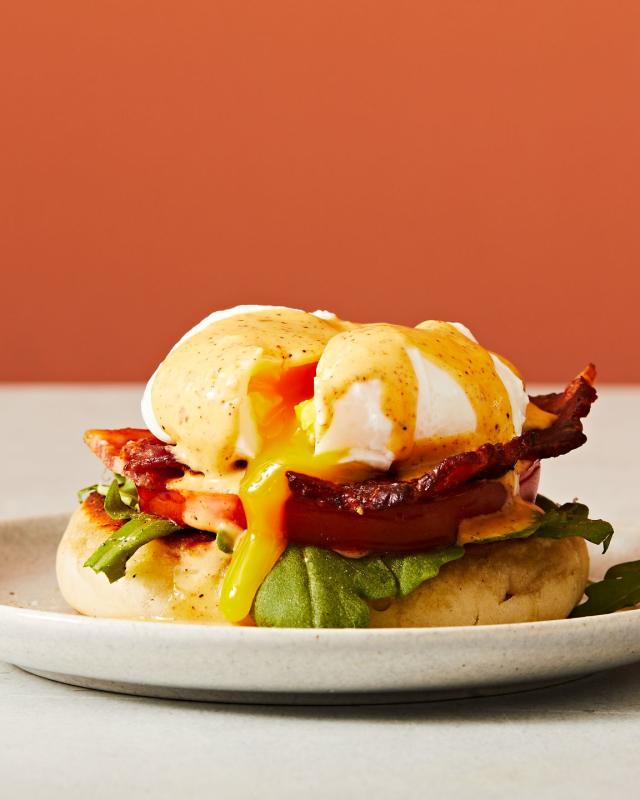 Lighter Griddlecake Breakfast Sandwiches - Emily Bites