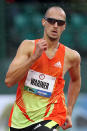 Three-time Olympic gold medalist Jeremy Wariner rebounded from a toe injury and knee surgeries to compete at the Olympic Trials. But he made a grave mistake in the 400-meter finals, slowing down at the very end of the race, believing he was in the clear an Olympic spot. He wound up finishing sixth and missing out on the London Games. (Photo by Andy Lyons/Getty Images)