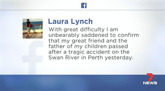 Peter's former wife posted a tribute on Facebook. Source: 7 News