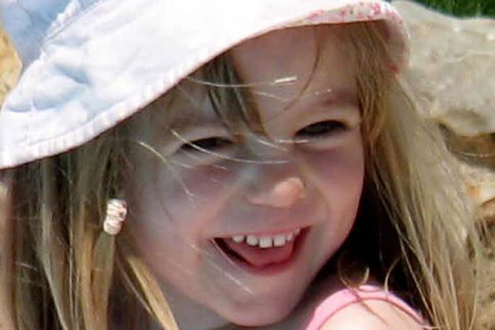 Madeleine McCann pictured on a Portugal beach in the final days before she went missing