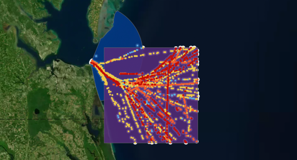 A still from the Ship Speed Watch tool. 