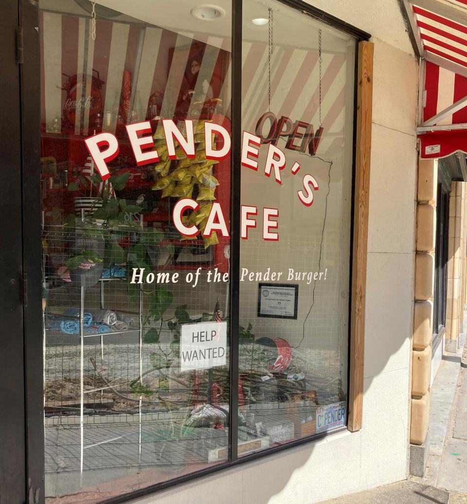 Pender's Café at 205 N Front St. in downtown Wilmington.