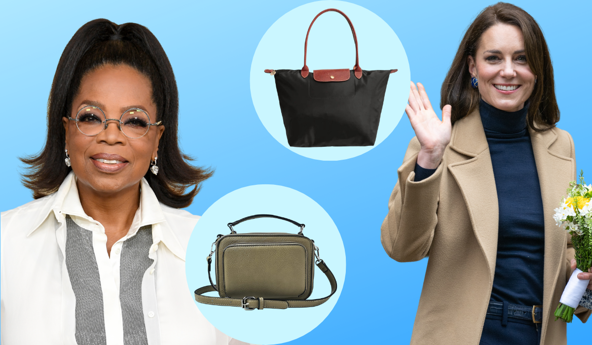 oprah, kate middleton, tote and crossbody bag