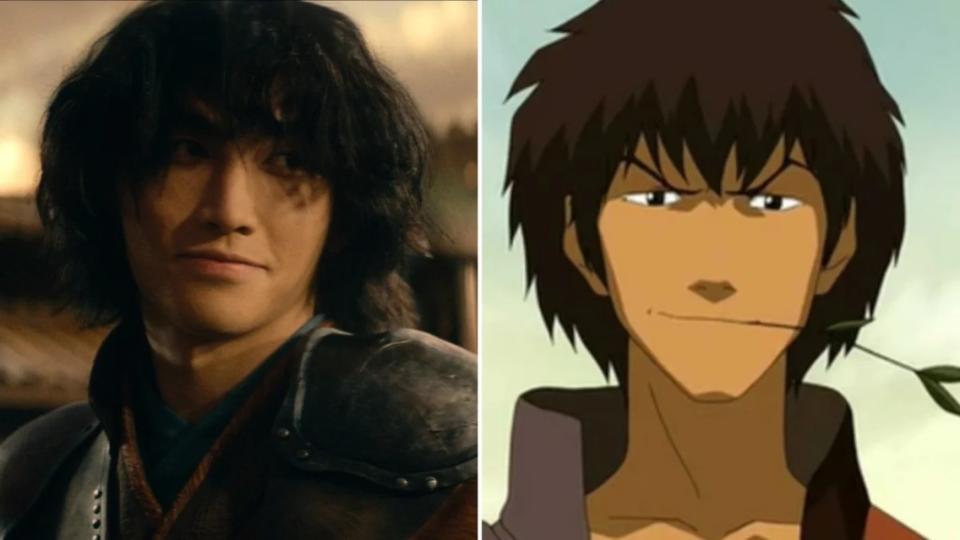 L-R: Jet (Sebastian Amoruso) in Netflix's "Avatar: The Last Airbender" and the animated Jet (voiced by Crawford Wilson) in the Nickelodeon series