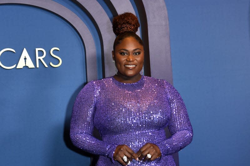  Danielle Brooks arrives for the Academy of Motion Picture Arts and Sciences’ 14th Annual Governors Awards at the Ray Dolby Ballroom in Los Angeles on January 9, 2024.
