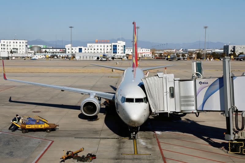 FILE PHOTO: Beijing Capital International Airport