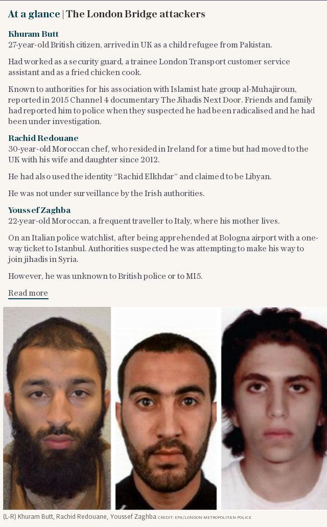 At a glance | The London Bridge attackers