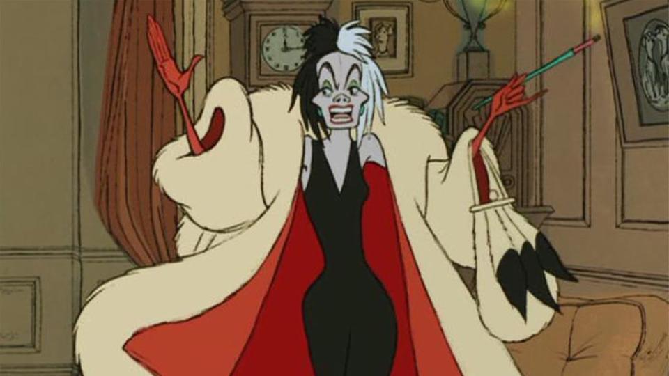 Cruella de Vil in 101 Dalmatians.