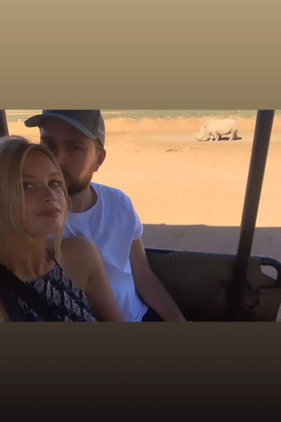 The pair enjoyed a break after weeks of filming (Instagram @thewhitmore)