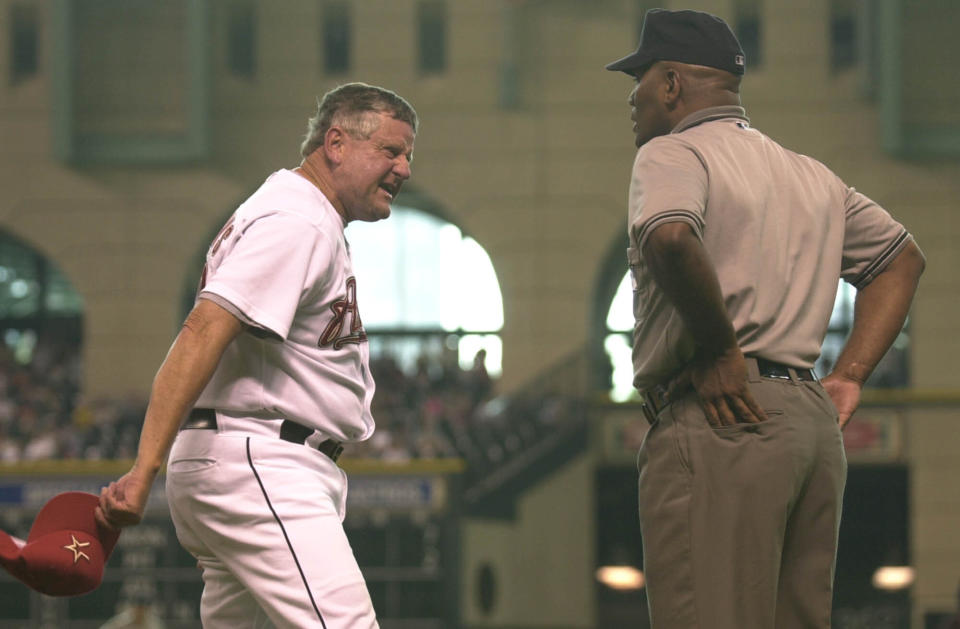 Former MLB manager Jimy Williams died Monday, the Boston Red Sox announced on social media. (AP Photo/Pat Sullivan)