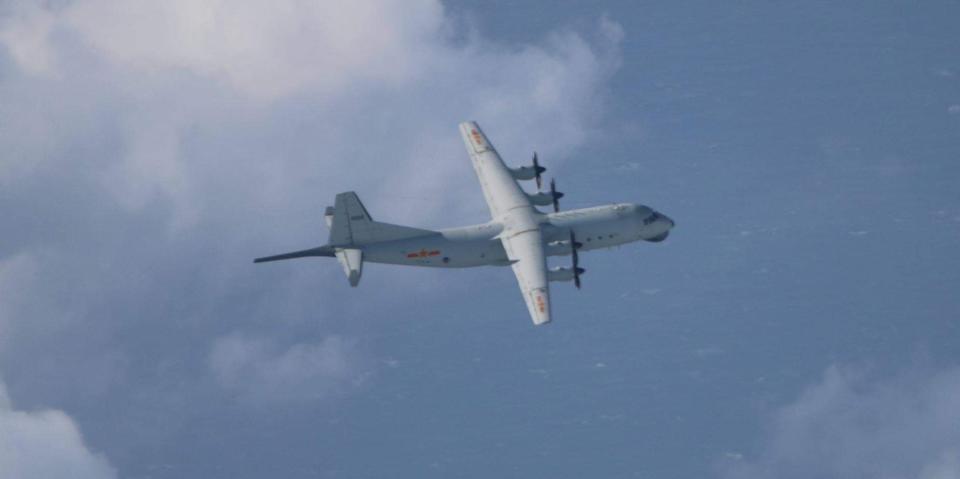 共軍1架運8反潛機侵犯台灣西南防空識別區（ADIZ ）（同型機資料照片）。（國防部提供）