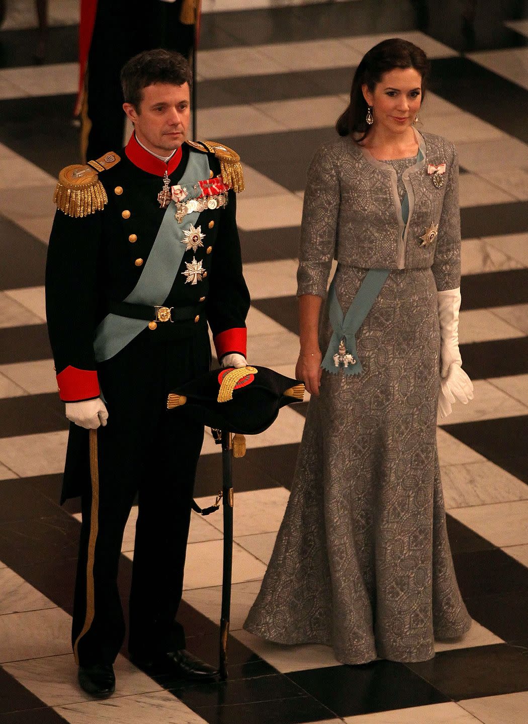 prince and princess at new year's levee