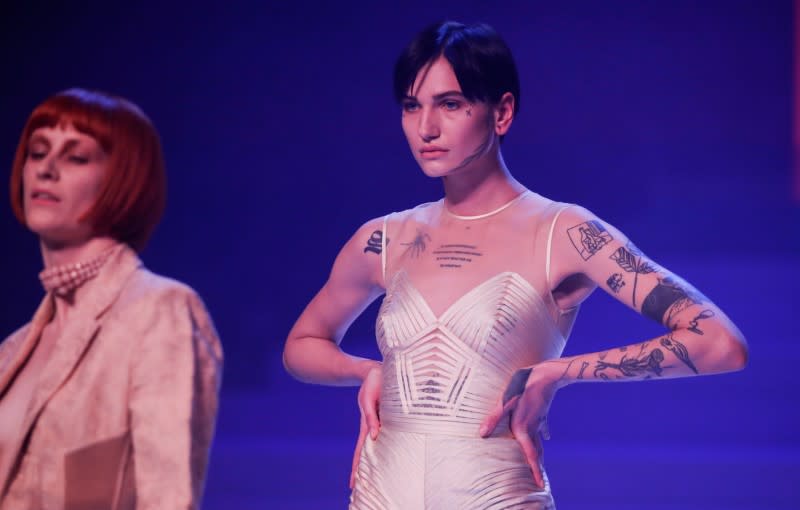 Designer Jean Paul Gaultier holds his last ever fashion show in Paris