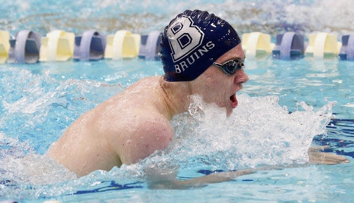 Cody Lady turned in a shining performance for Bartlesville High during a home swim meet on Jan. 3, 2023.