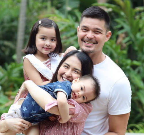 Marian Rivera with husband Dingdong Dantes and their two children