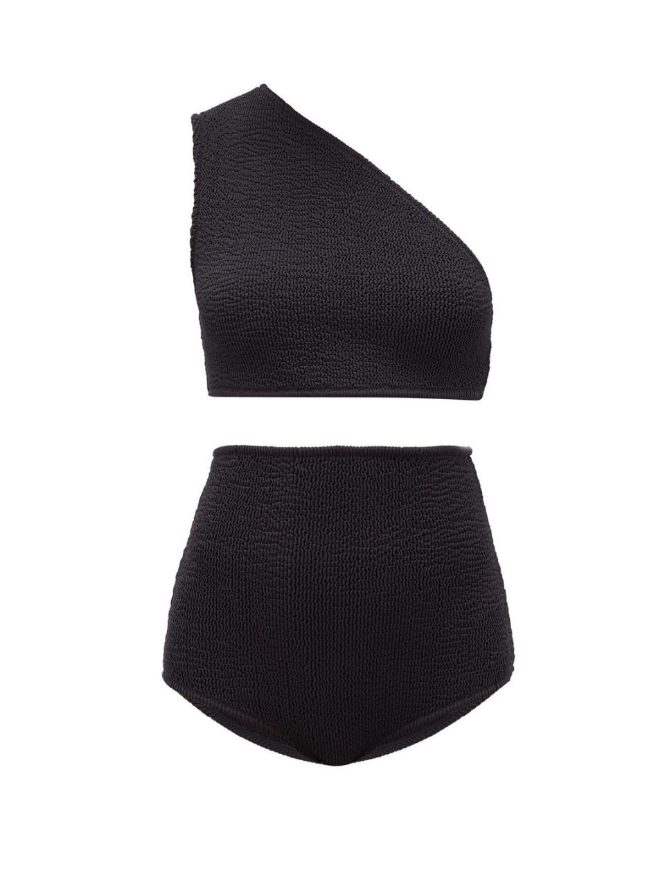 <p>Asymmetric crinkles bikini, £305, Bottega Veneta </p><p><a class="link " href="https://go.redirectingat.com?id=127X1599956&url=https%3A%2F%2Fwww.matchesfashion.com%2Fproducts%2FBottega-Veneta-Asymmetric-high-rise-crinkled-bikini-1348318&sref=https%3A%2F%2Fwww.townandcountrymag.com%2Fuk%2Fstyle%2Ffashion%2Fg32698495%2Fwhat-to-wear-seaside-staycation%2F" rel="nofollow noopener" target="_blank" data-ylk="slk:Shop now;elm:context_link;itc:0;sec:content-canvas">Shop now</a></p>