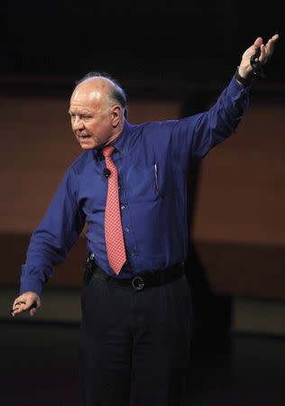 Dr. Marc Faber, publisher of investment newsletter "The Gloom Boom & Doom" speaks at the 16th annual Sohn Investment Conference in New York May 25, 2011. REUTERS/Jessica Rinaldi