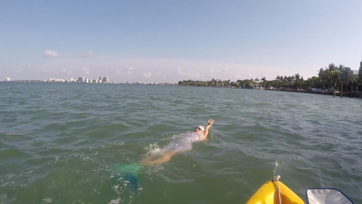 Florida Woman Completes Record-Setting Swim While Wearing a Mermaid Tail