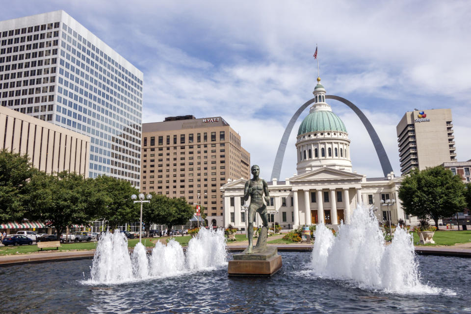 Imagen de la ciudad de St. Louis, Missouri, Estados Unidos. Getty Images.