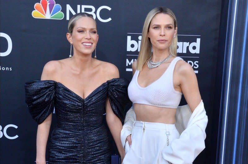 Erin Foster (L) and Sara Foster attend the Billboard Music Awards in 2019. File Photo by Jim Ruymen/UPI