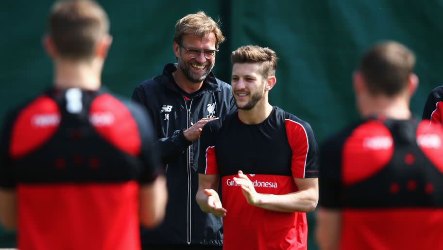 ​Liverpool manager Jurgen Klopp says midfielder Adam Lallana was the one player he was most excited to work with when he took over at the club.