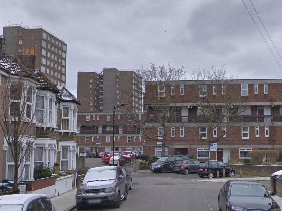 Ethnard Road in Peckham where the victim was stabbed: Google Maps