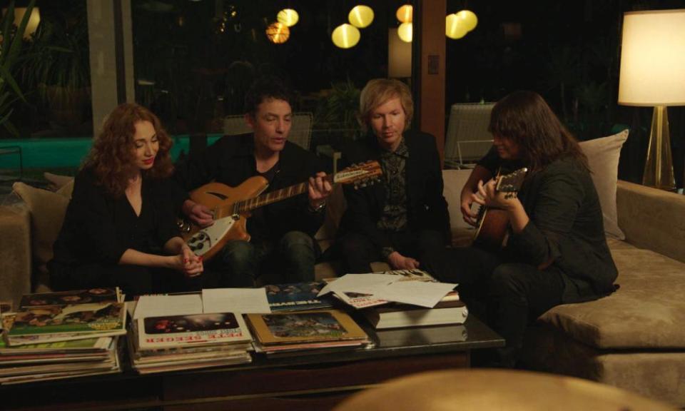 From left: Regina Spektor, Jakob Dylan, Beck and Cat Power in Echo in the Canyon.