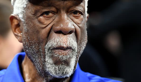 LAS VEGAS, NEVADA - JULY 21:  Basketball Hall of Fame member Bill Russell attends a game between the Minnesota Lynx and the Las Vegas Aces at the Mandalay Bay Events Center on July 21, 2019 in Las Vegas, Nevada. The Aces defeated the Lynx 79-74. NOTE TO USER: User expressly acknowledges and agrees that, by downloading and or using this photograph, User is consenting to the terms and conditions of the Getty Images License Agreement.  (Photo by Ethan Miller/Getty Images)