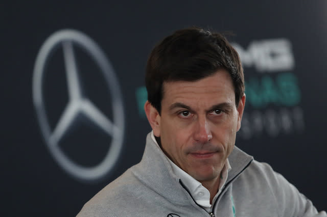 Mercedes Team Principle Toto Wolff during the Mercedes-AMG 2017 Car Launch at Silverstone, Towcester. PRESS ASSOCIATION Photo. Picture date: Thursday February 23, 2017. See PA story AUTO Mercedes. Photo credit should read: David Davies/PA Wire. RESTRICTIONS: Editorial use only. Commercial use with prior consent from teams.